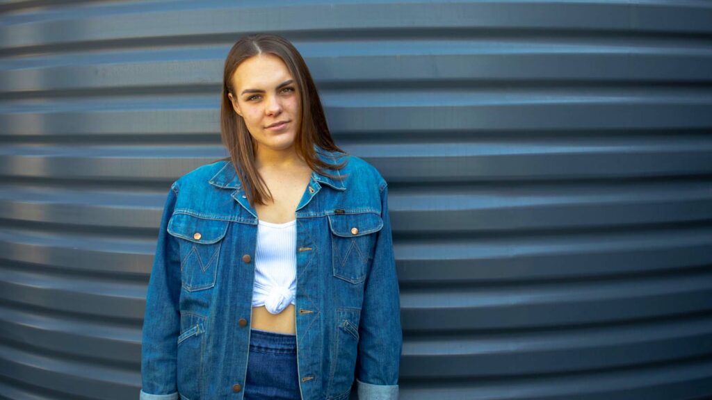 Jeans and a denim jacket 